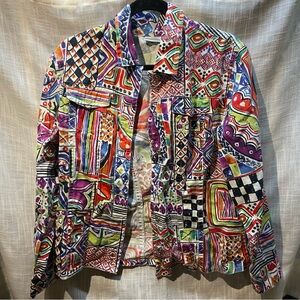 Chico's Multicolor 100% Cotton Jacket